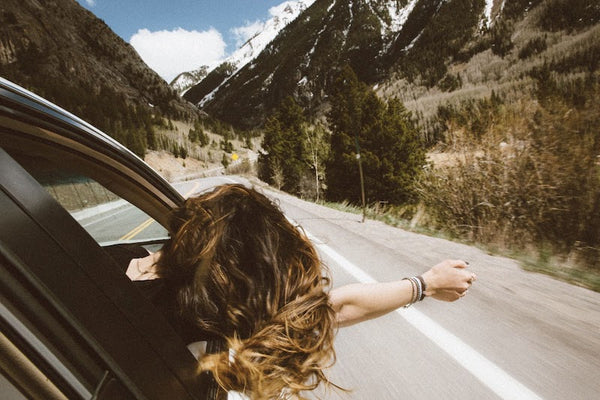 girl in the car