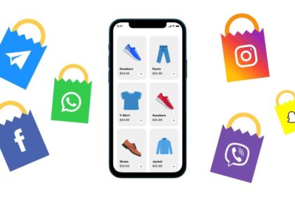 A dynamic collage showcasing the logos of the top 5 social media platforms for 2025: TikTok, Instagram, LinkedIn, Facebook, and YouTube, with futuristic design elements.
