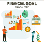 A person placing the final puzzle piece, labeled with a dollar sign, into a larger picture of a dream destination, symbolizing the completion of financial goals