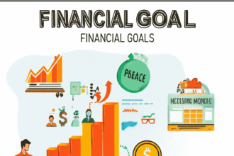 A person placing the final puzzle piece, labeled with a dollar sign, into a larger picture of a dream destination, symbolizing the completion of financial goals