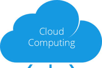 A diagram showing a central cloud icon connected by lines to various devices like a laptop, phone, and tablet, visually explaining what cloud computing is.