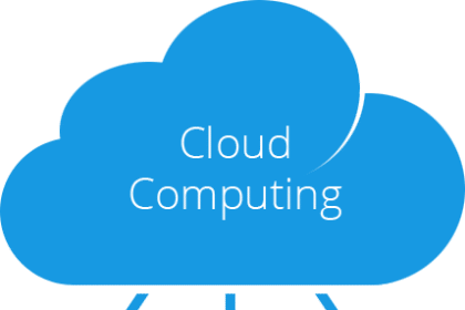 A diagram showing a central cloud icon connected by lines to various devices like a laptop, phone, and tablet, visually explaining what cloud computing is.