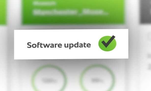 A shield representing how software updates create secure software by protecting against malware and viruses