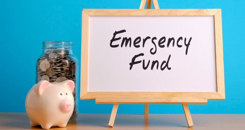 A bright orange life preserver floating on water, symbolizing an emergency savings fund as a financial safety net.