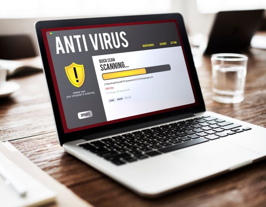 A graphic illustrating how modern antivirus software provides computer protection against a wide range of malware threats, not just viruses