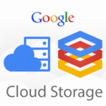 Diagram explaining the cloud storage basics, showing how online data backup works with file encryption and redundancy across multiple servers.