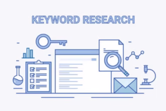 A digital marketer analyzing a complex data visualization, illustrating the depth of modern keyword research for an effective SEO strategy in 2025.