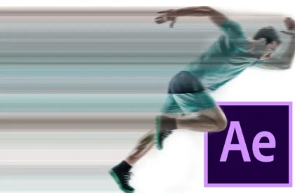 A sleek computer monitor displaying the Adobe After Effects interface, illustrating how to make Adobe After Effects run faster for a smooth motion graphics workflow