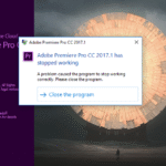 Adobe Premiere Pro crash