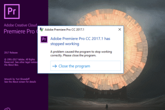 Adobe Premiere Pro crash